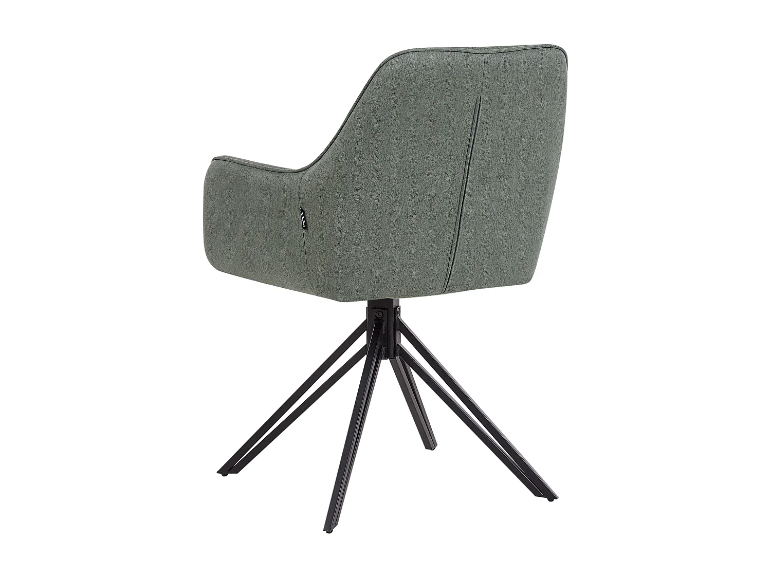 Zestaw 2 krzeseł do jadalni Obrotowy JODAR Ciemnozielony