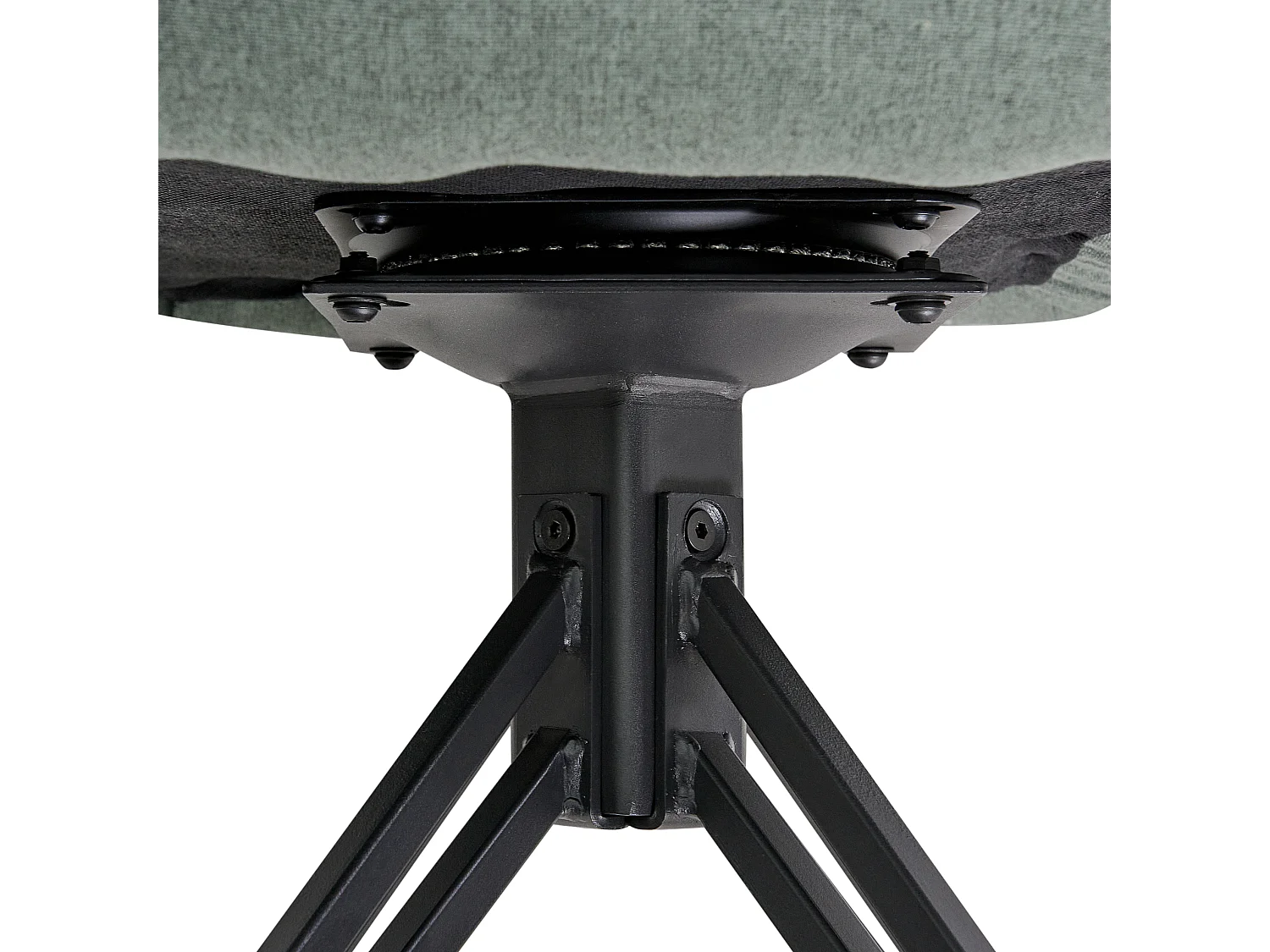 Zestaw 2 krzeseł do jadalni Obrotowy JODAR Ciemnozielony