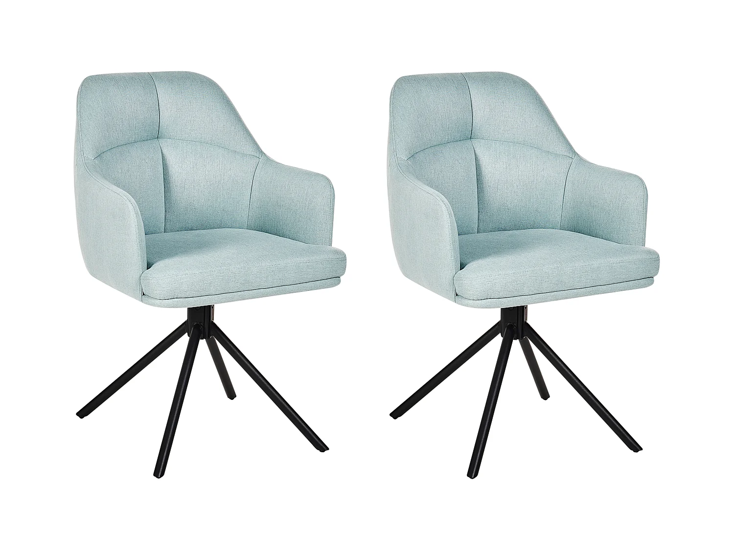 Lot de 2 chaises de salle à manger MIRA Vert menthe