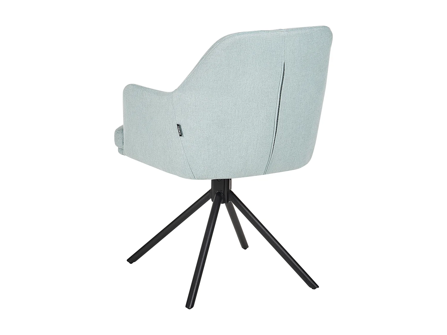 Lot de 2 chaises de salle à manger MIRA Tissu Bleu clair
