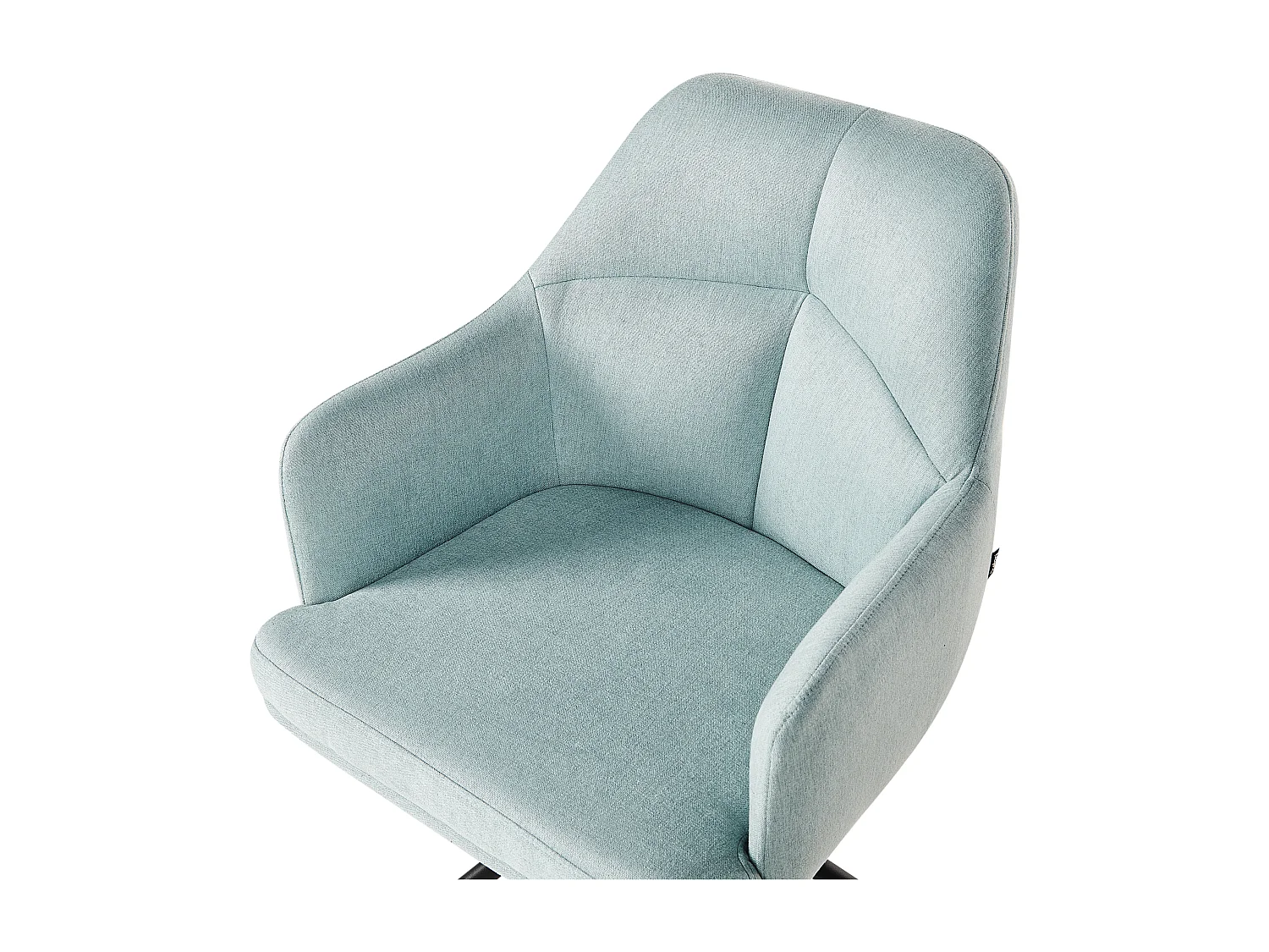 Lot de 2 chaises de salle à manger MIRA Tissu Bleu clair