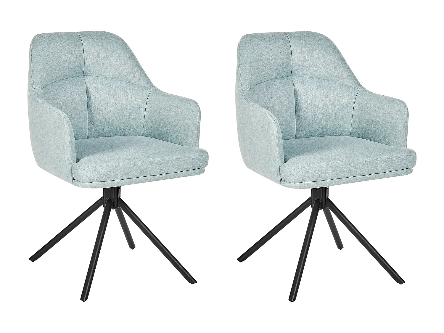 Lot de 2 chaises de salle à manger MIRA Vert menthe
