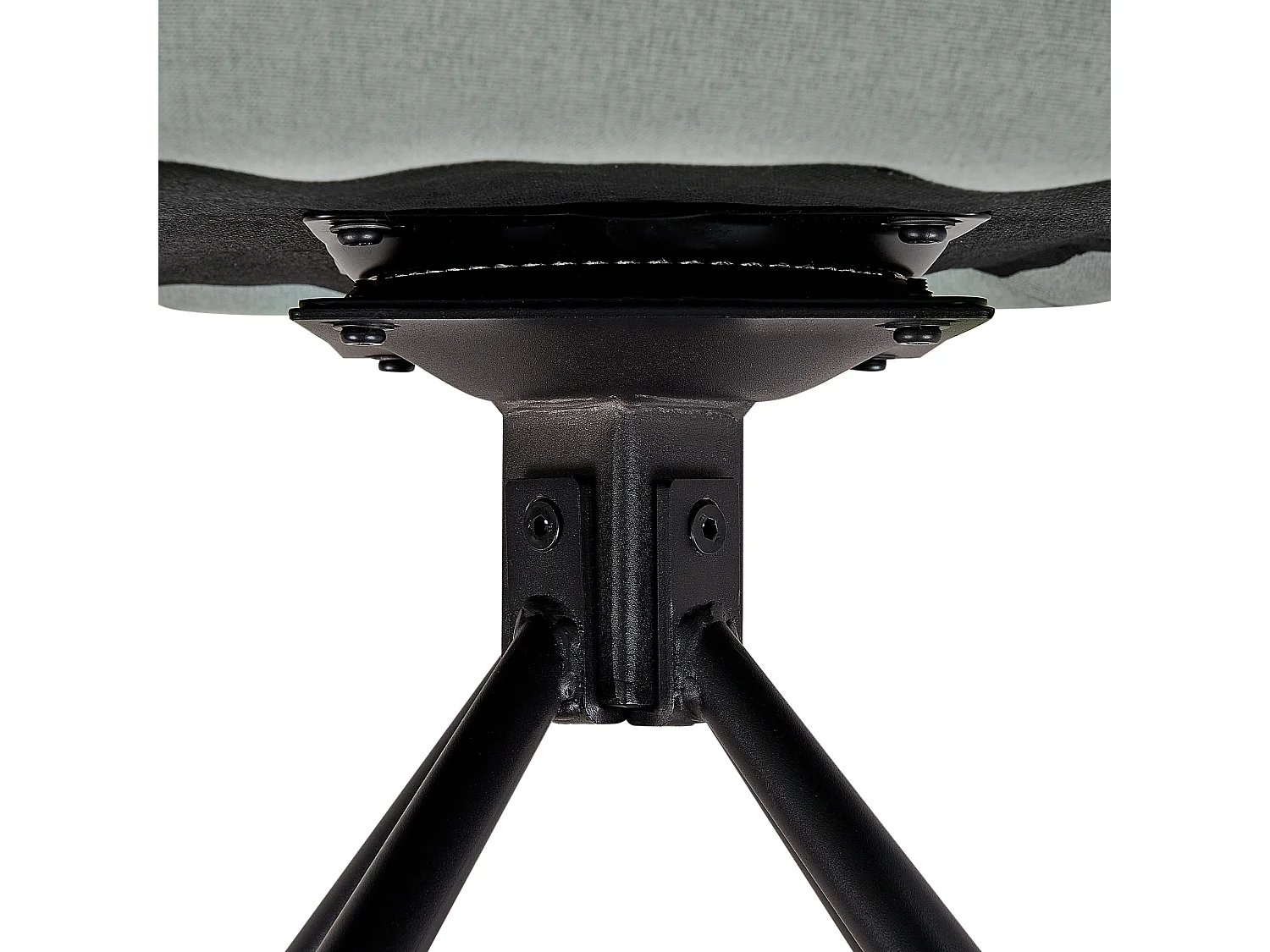 Zestaw 2 krzeseł do jadalni Obrotowy LOURES Ciemnozielony