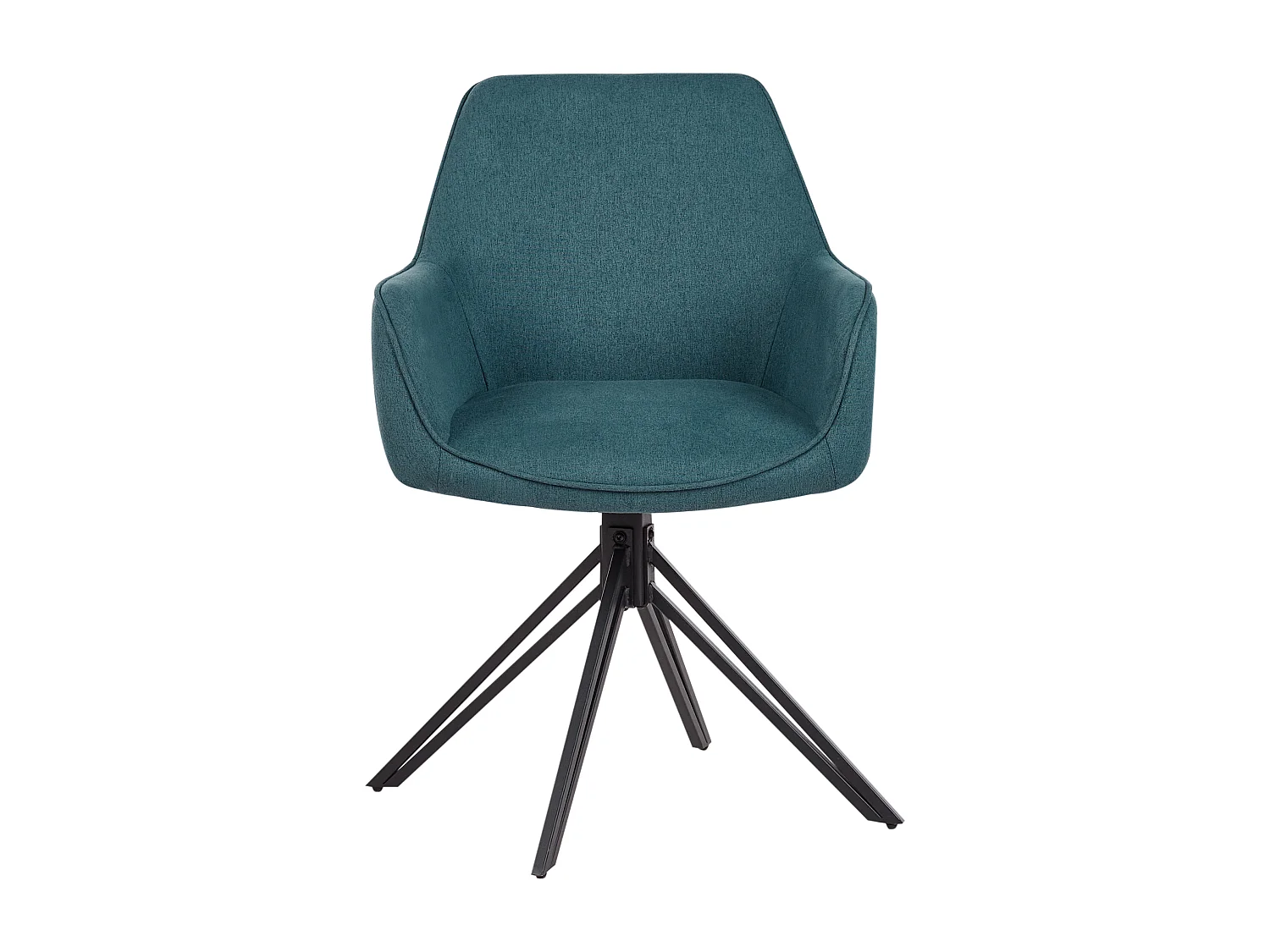 Lot de 2 chaises de salle à manger JODAR Bleu paon