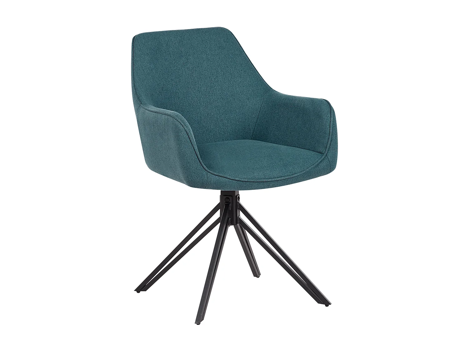 Lot de 2 chaises de salle à manger JODAR Bleu paon