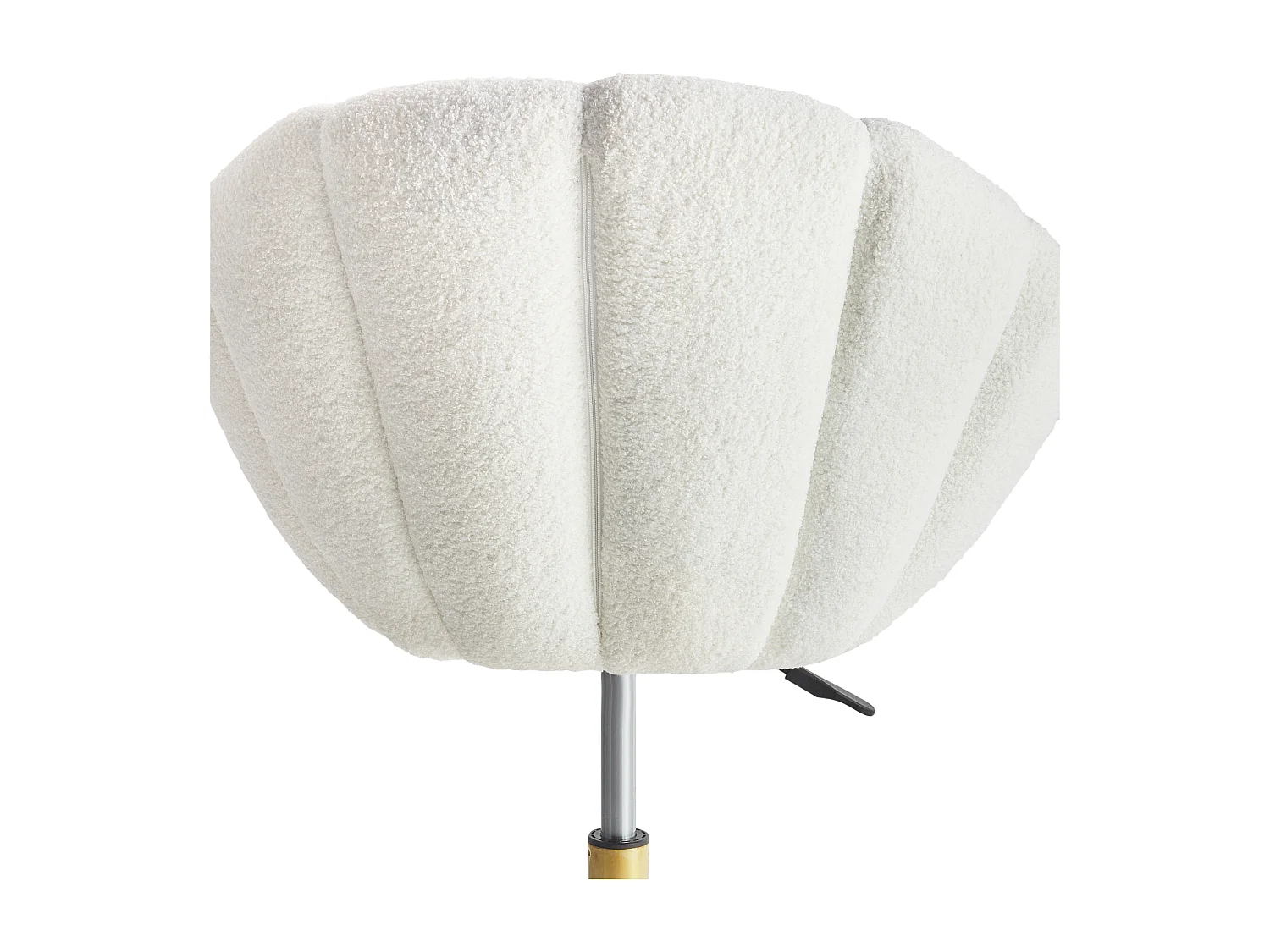 Chaise de bureau ANNABELLE Bouclé Blanc