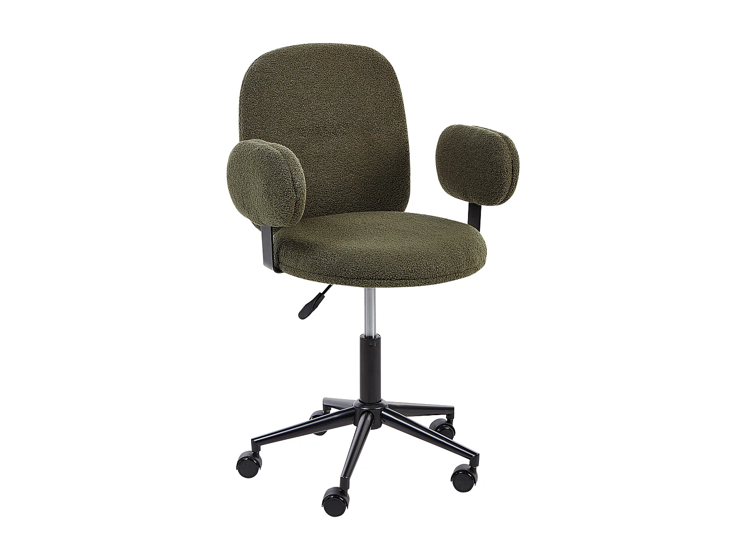 Chaise de bureau MORAGA Bouclé Vert foncé