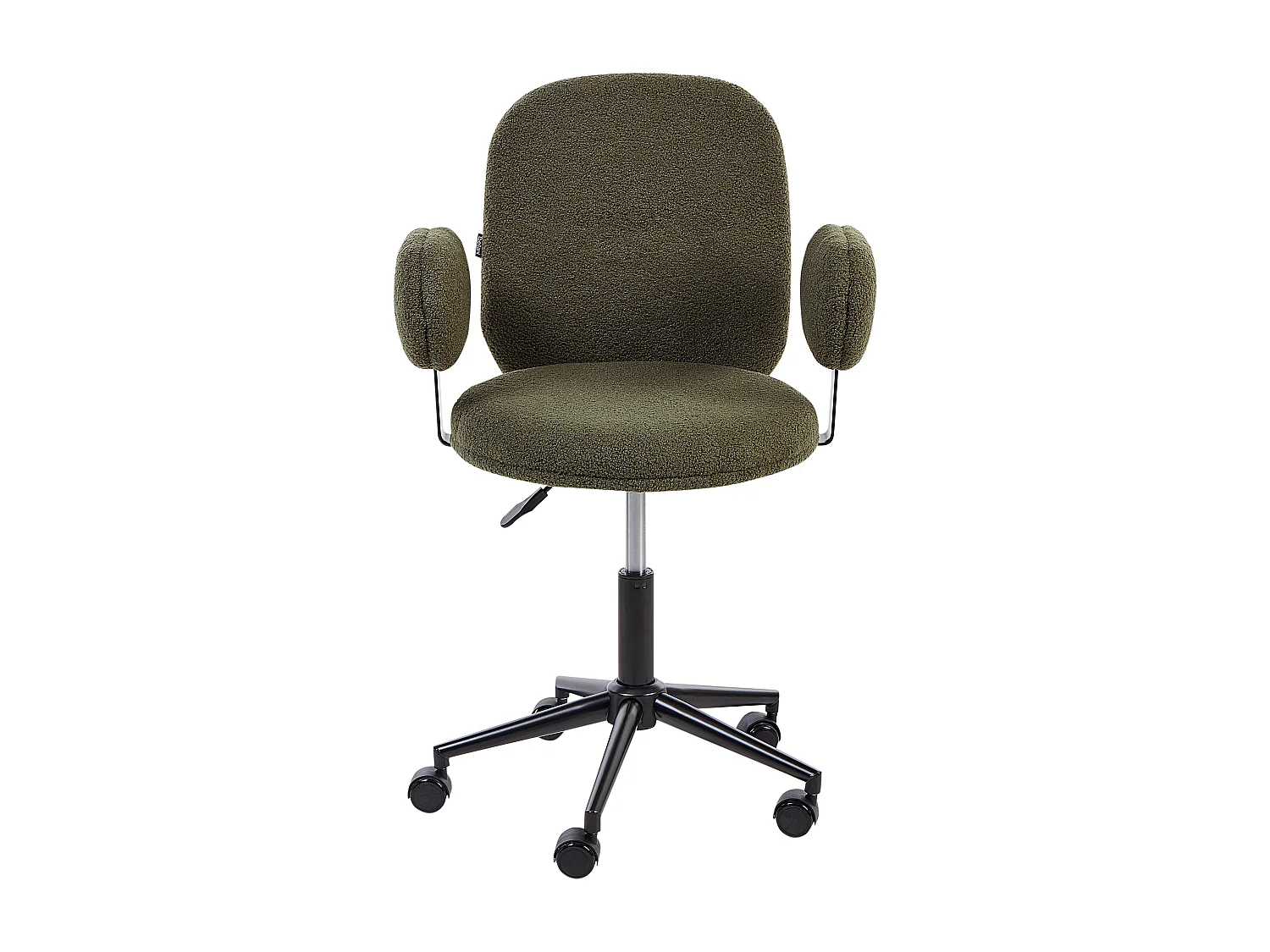 Chaise de bureau MORAGA Bouclé Vert foncé