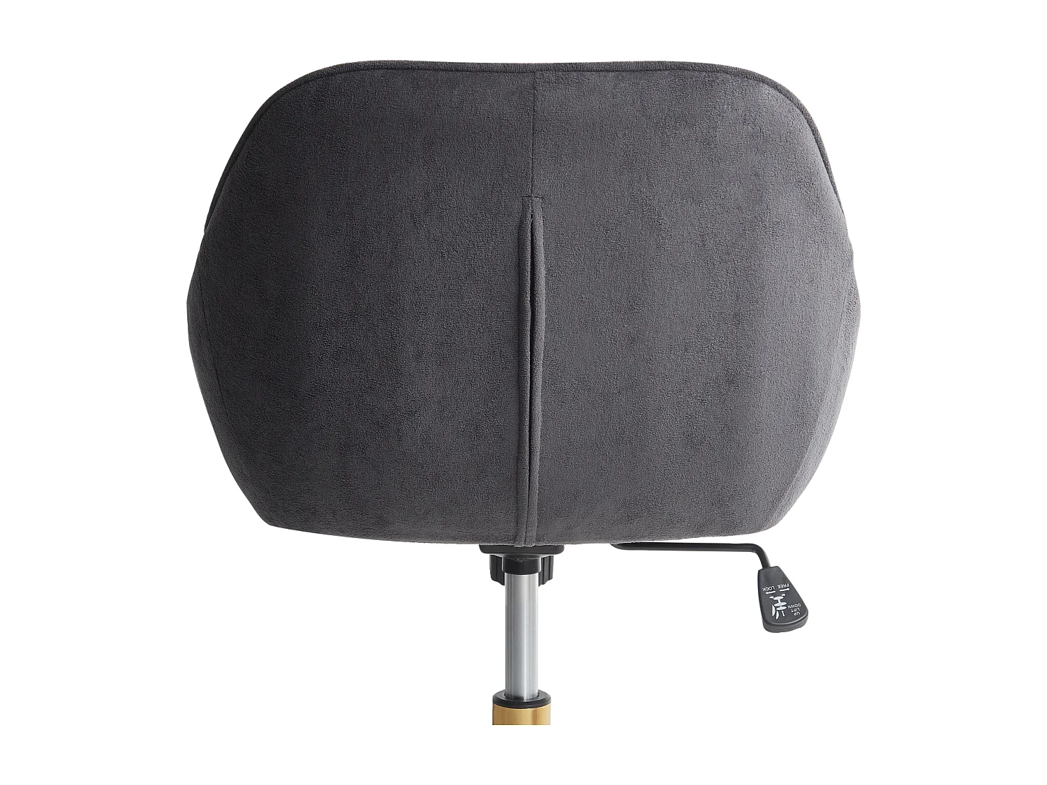 Chaise de bureau BARDSDALE Velours Gris foncé