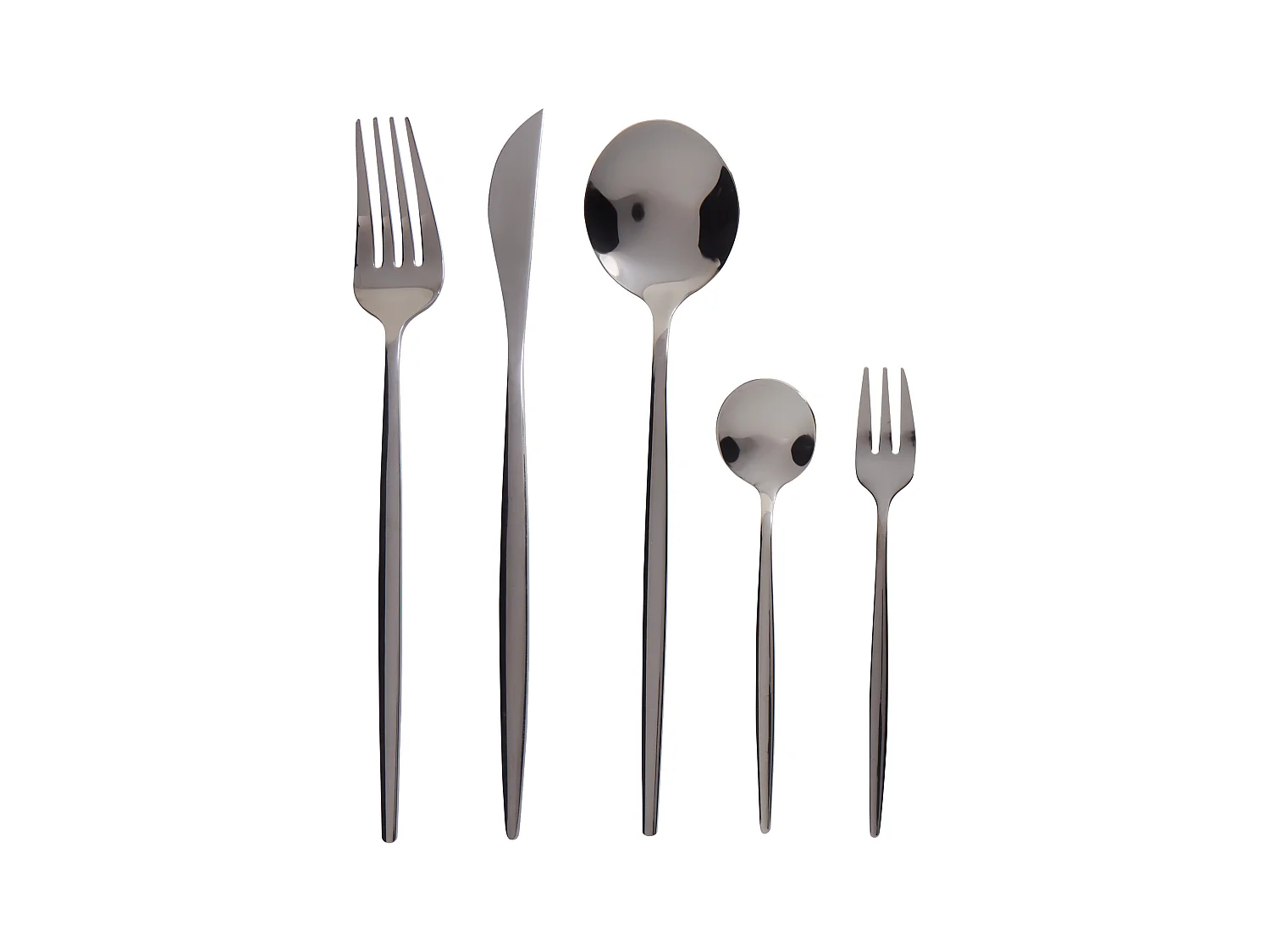 Set de 30 couverts RIGATONI Noir
