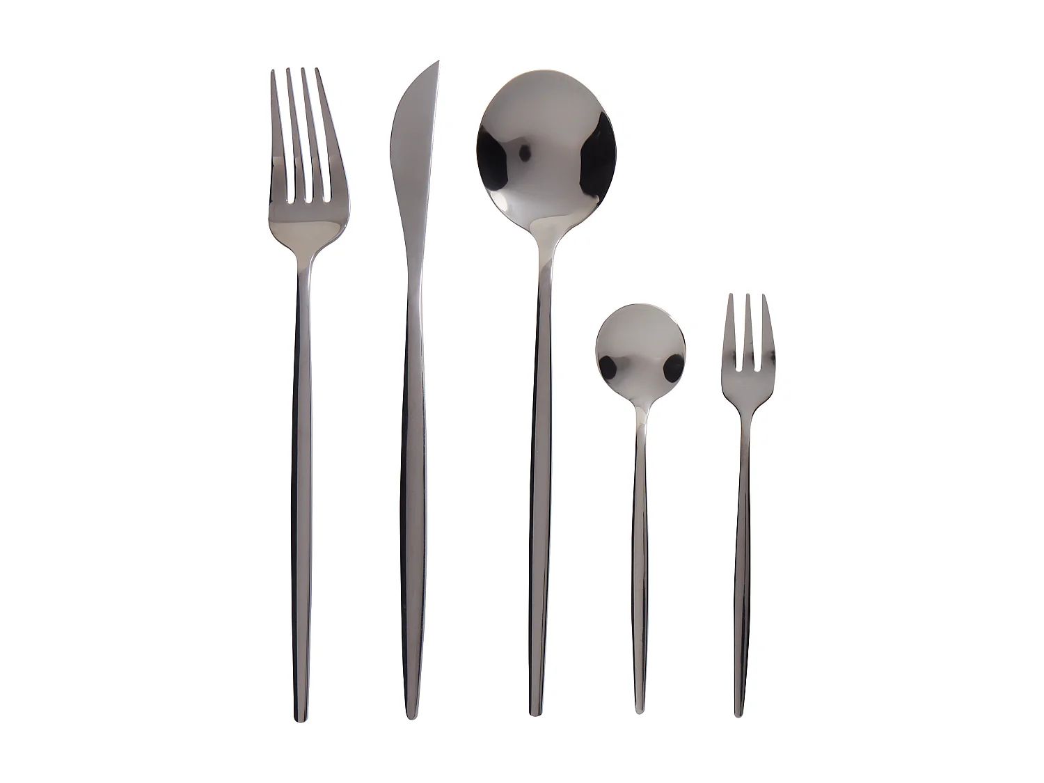 Set de 30 couverts RIGATONI Noir