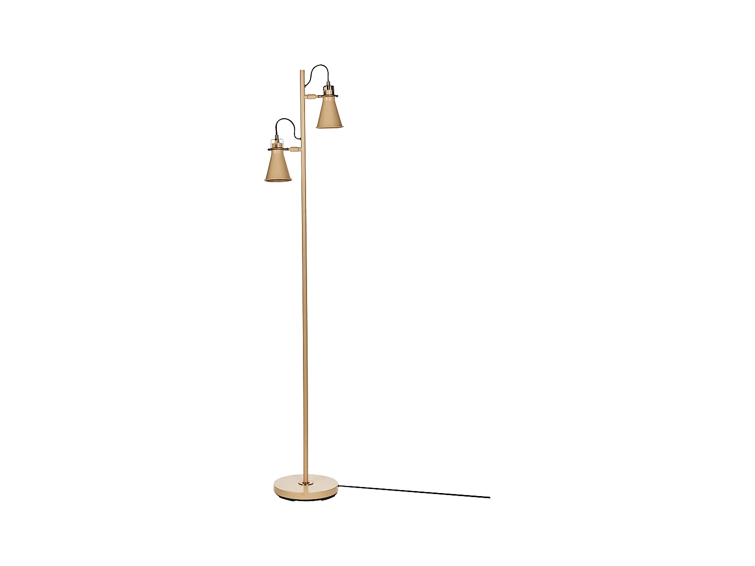 Stehlampe MOYOLA verstellbar Metall Beige