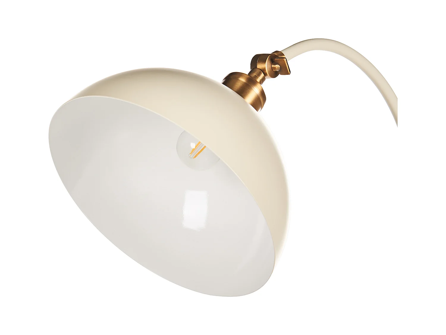 Staande lamp LENNON Verstelbaar Metaal Lichtbeige