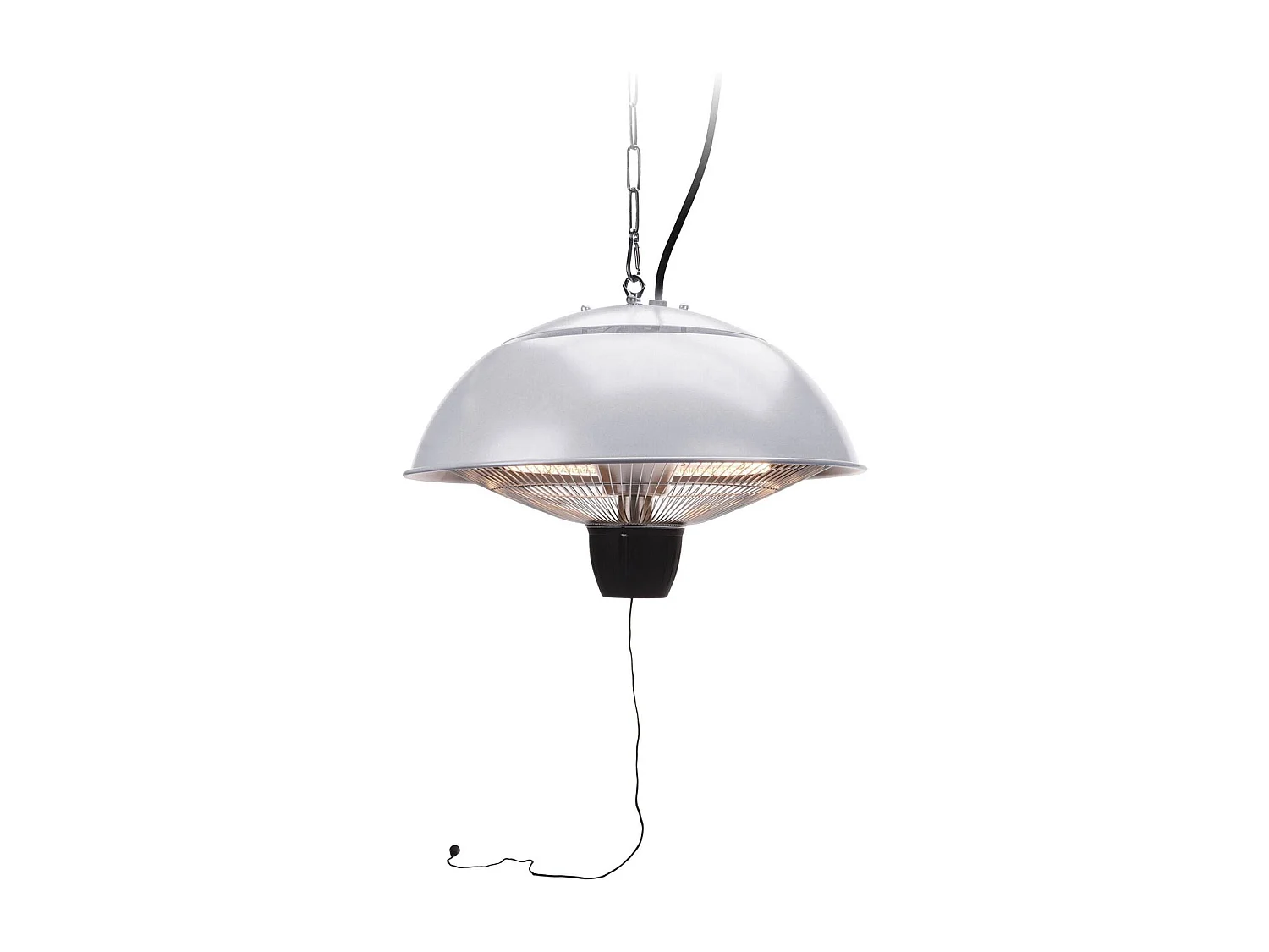 Well Home Chauffage de terrasse modèle suspendu revêtement argent 45x45x35cm