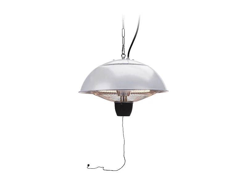 Well Home Chauffage de terrasse modèle suspendu revêtement argent 45x45x35cm