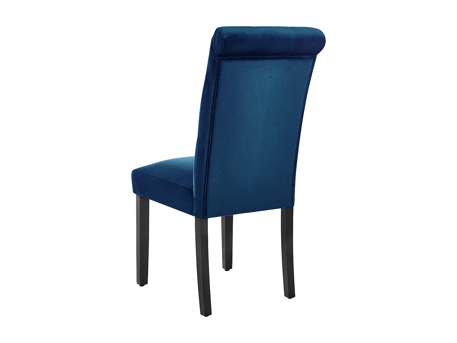 Lot de 2 chaises de salle à manger VELVA Velours Bleu foncé