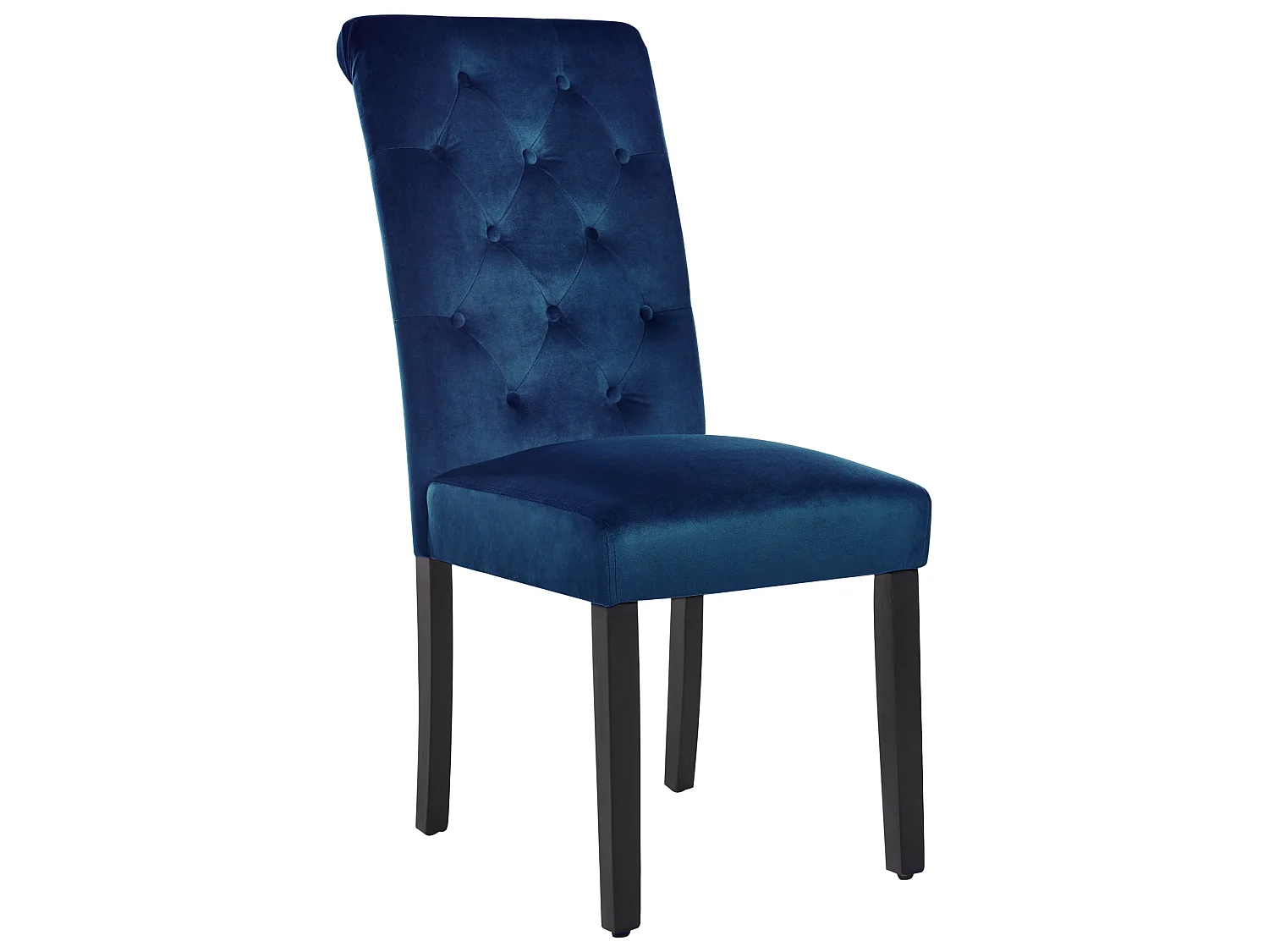 Set di 2 sedie da pranzo VELVA Velluto Blu scuro