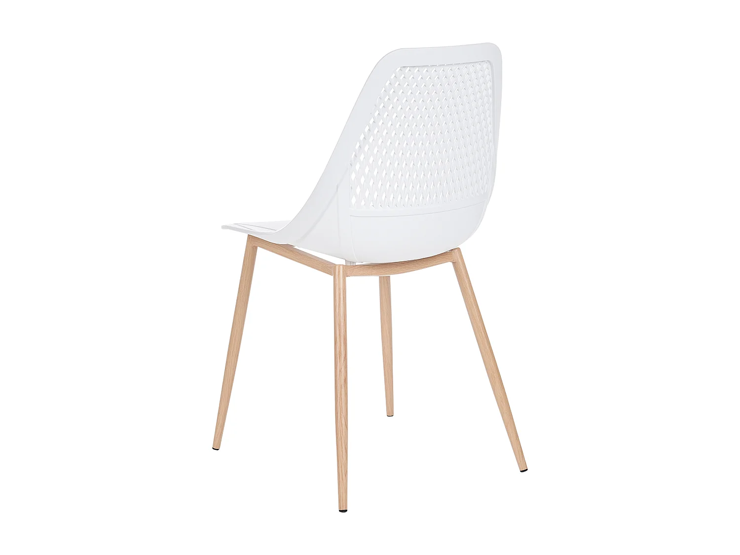 Lot de 4 chaises de salle à manger HAZELTON Blanc