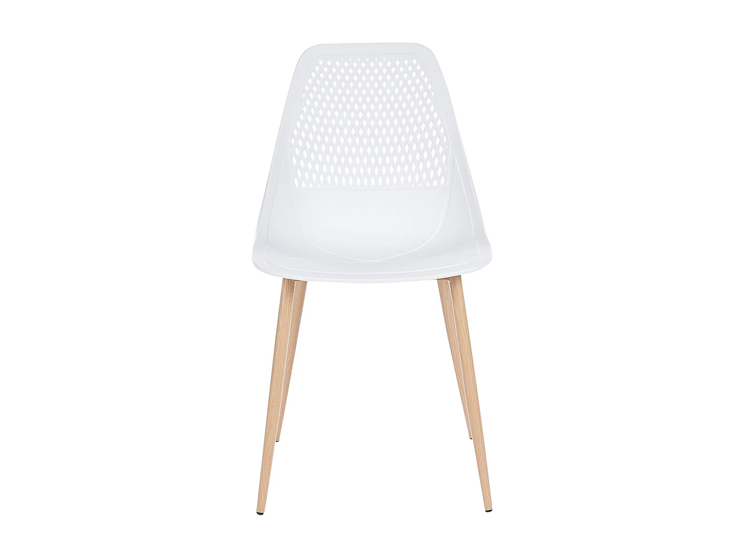 Lot de 4 chaises de salle à manger HAZELTON Blanc