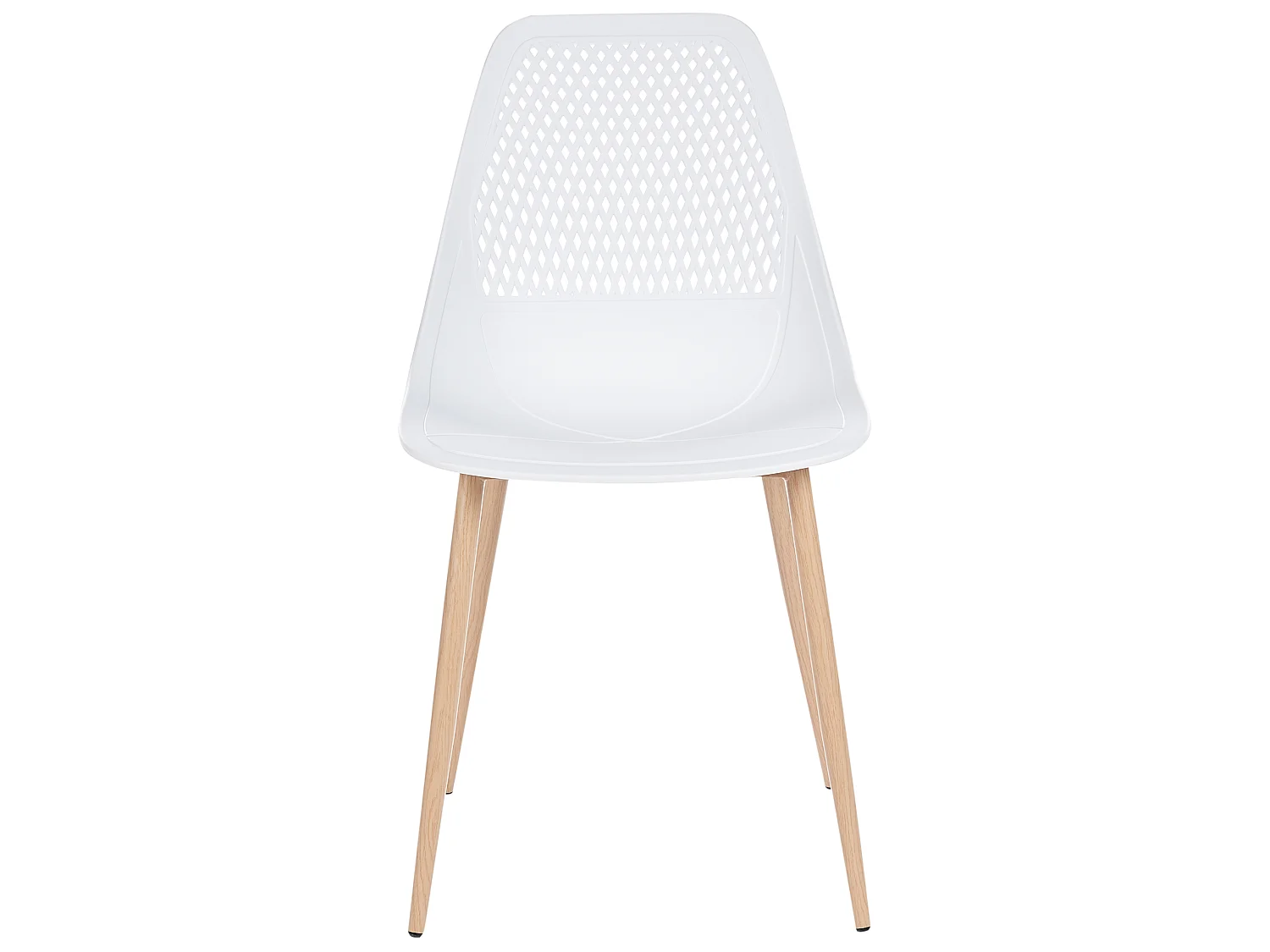 Lot de 4 chaises de salle à manger HAZELTON Blanc