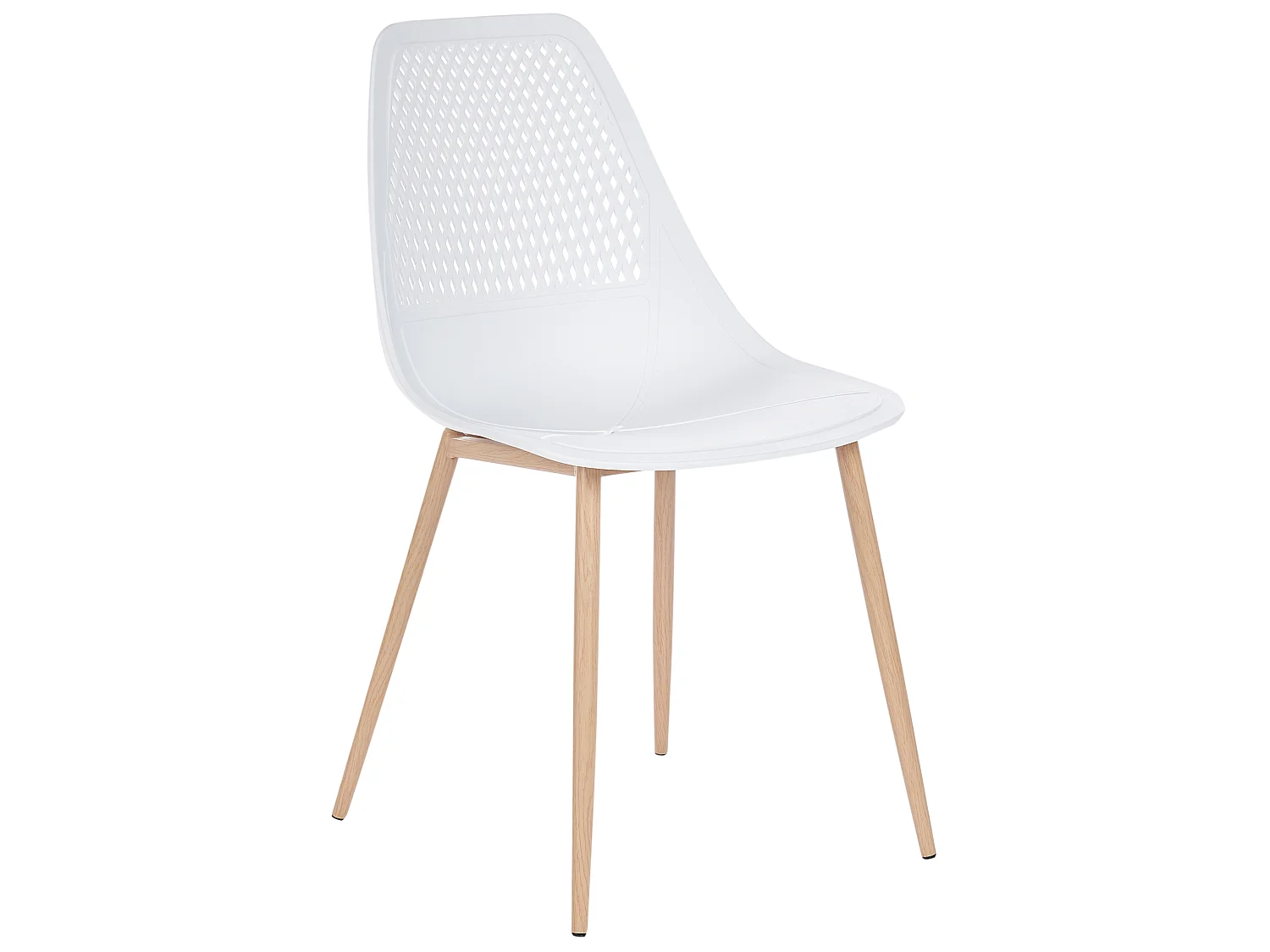 Lot de 4 chaises de salle à manger HAZELTON Blanc