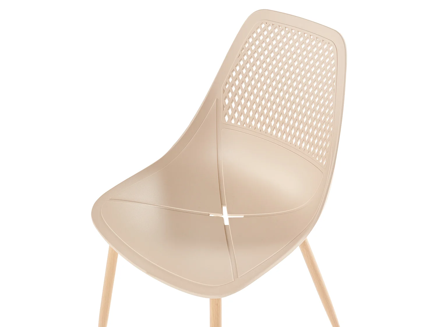 Lot de 4 chaises de salle à manger HAZELTON Beige