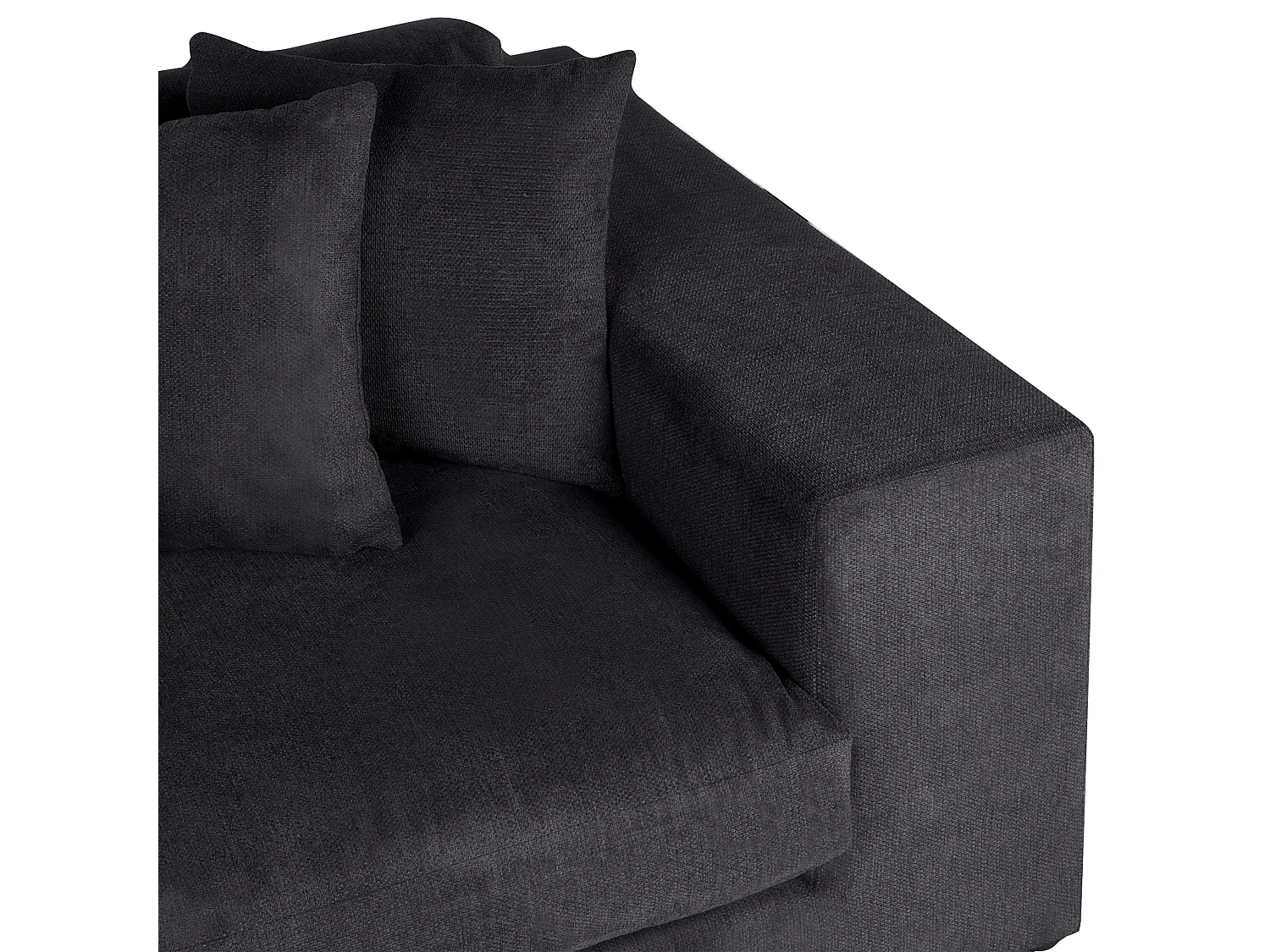 Sofa GLORVIKA Czarny dla 3 osób
