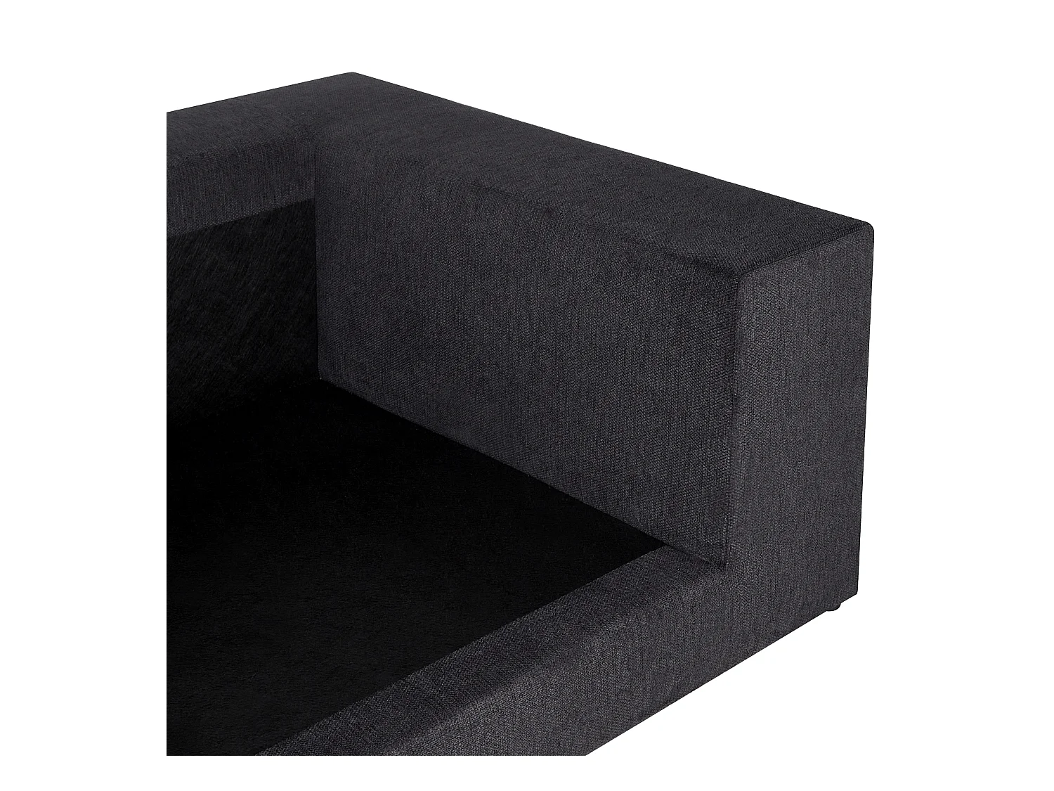 Divano GLORVIKA Tessuto Nero 3 posti