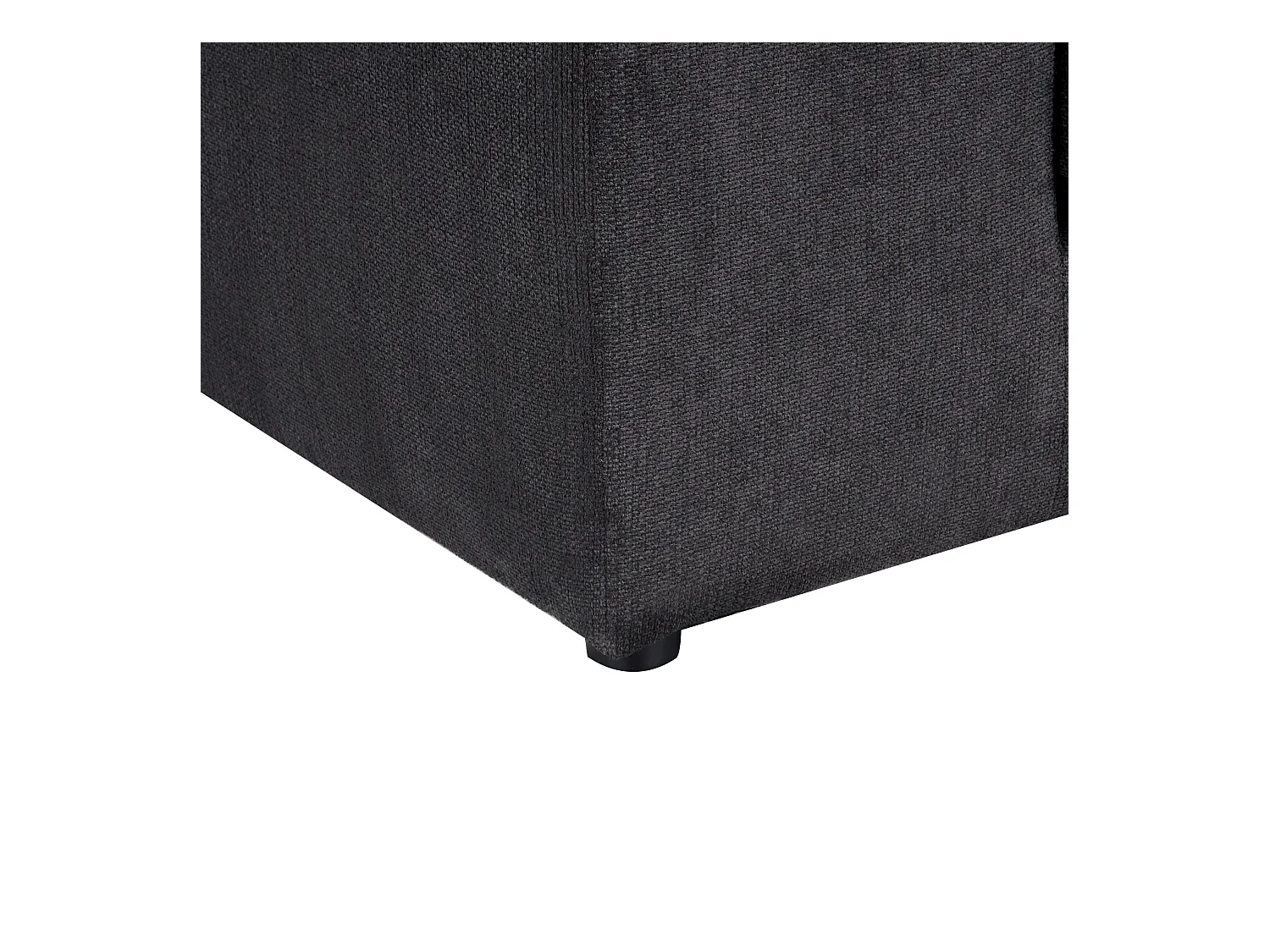 Divano GLORVIKA Tessuto Nero 3 posti