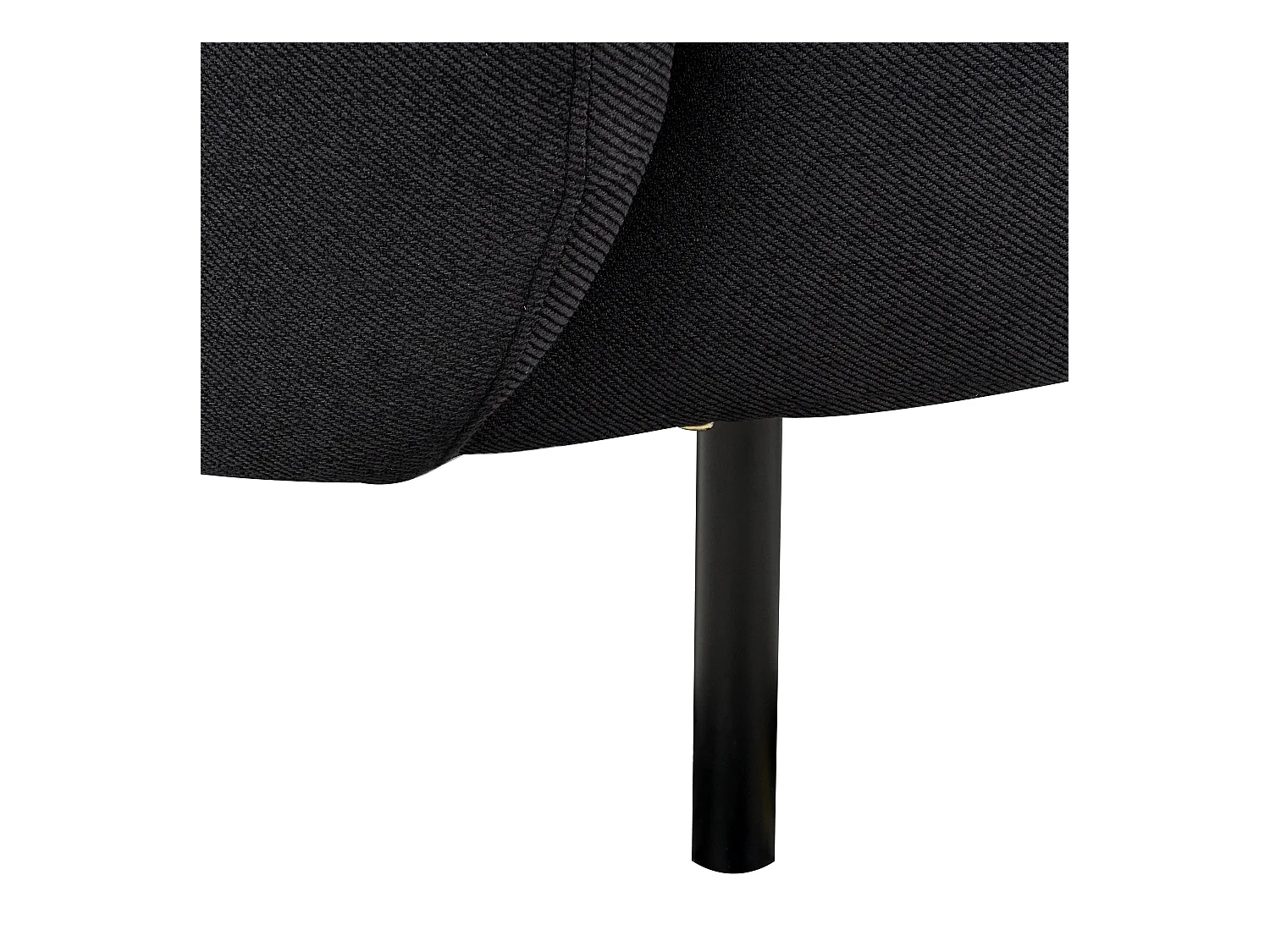 Canapé 2 places LOEN Tissu Noir