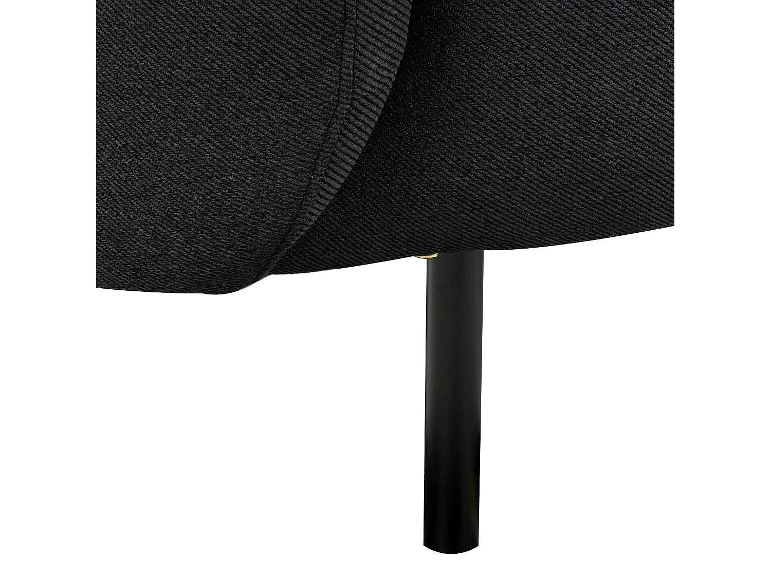 Sofa LOEN Stoff Schwarz 2-Sitzer