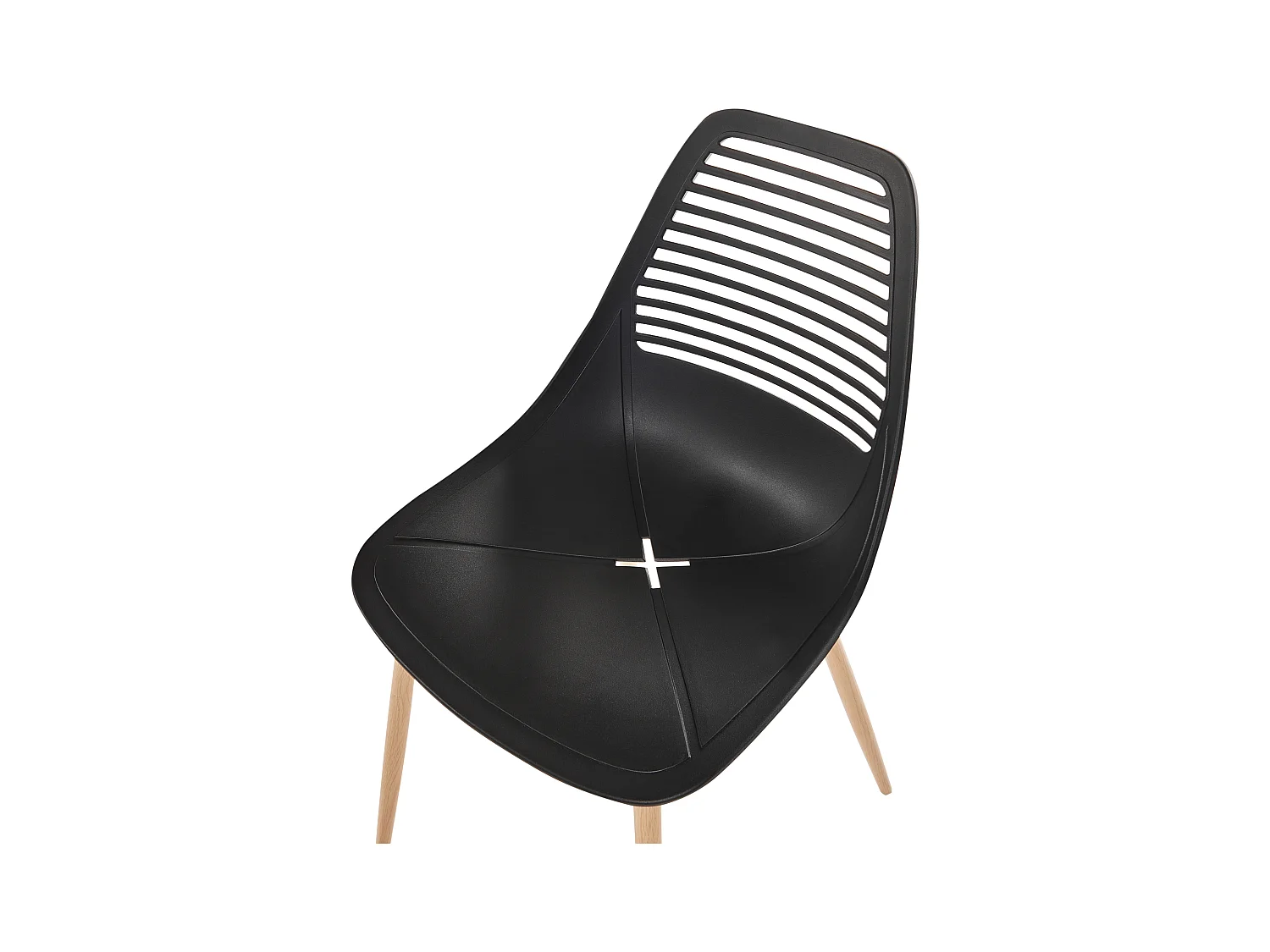 Set van 4 eetkamerstoelen MONTELLO Zwart