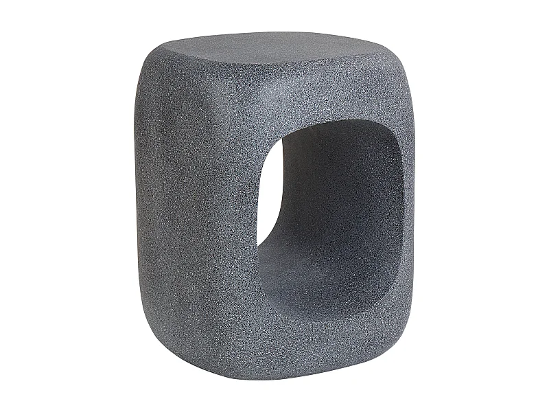 Table d\'appoint PELMO 33 cm 33 cm Effet marbre Gris