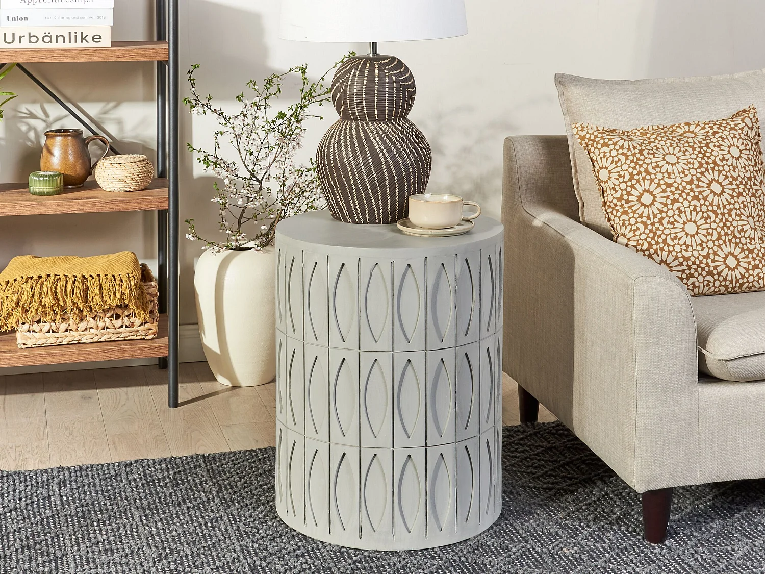 Table d'appoint DEARA Gris clair