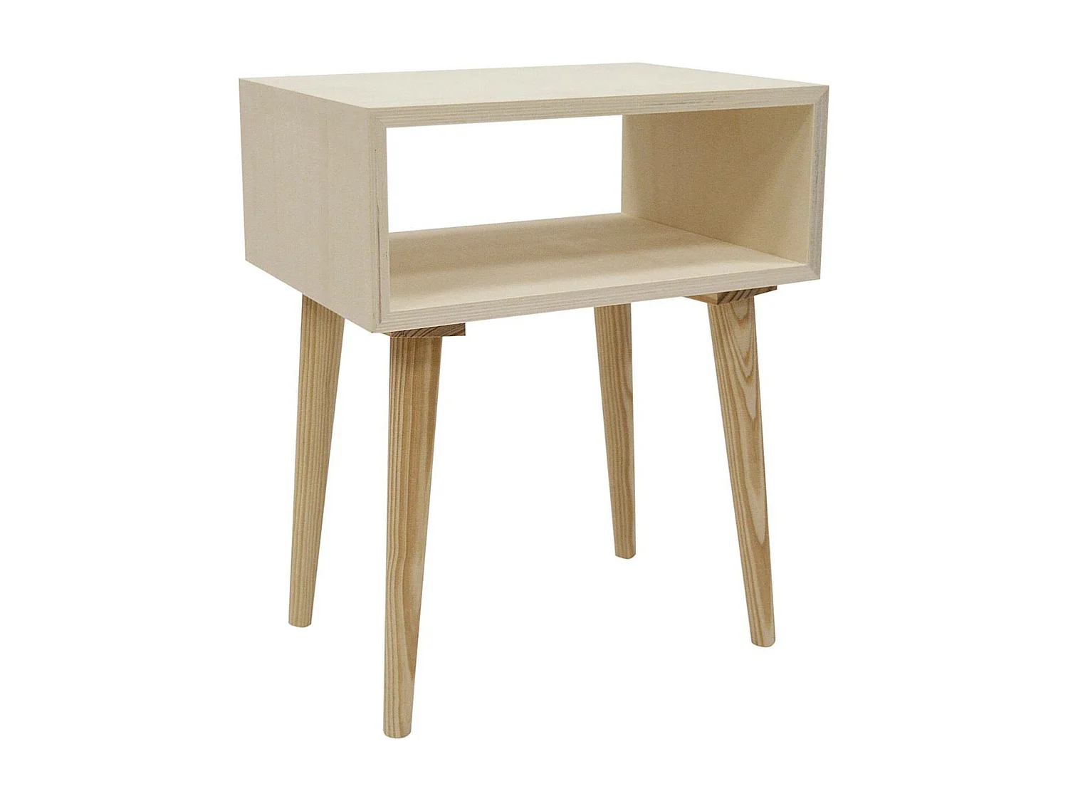 Mercury - Table d'appoint en bois marron 40x30x50cm