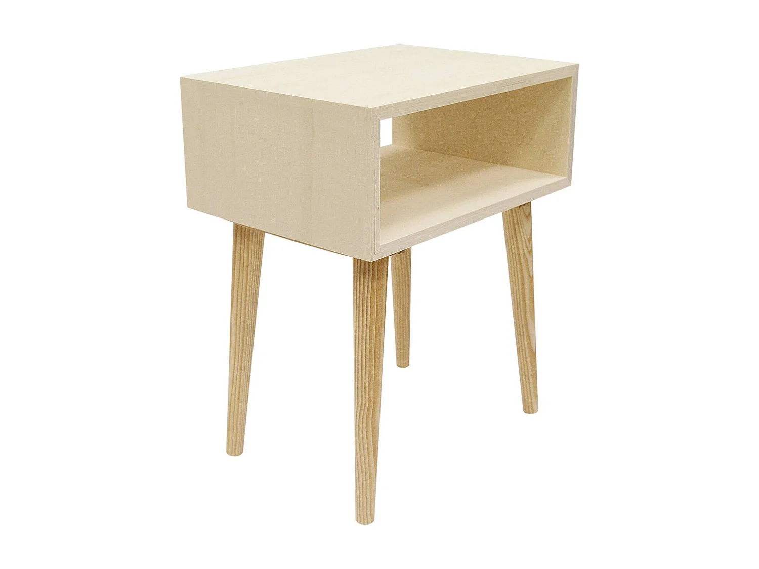 Mercury - Table d'appoint en bois marron 40x30x50cm