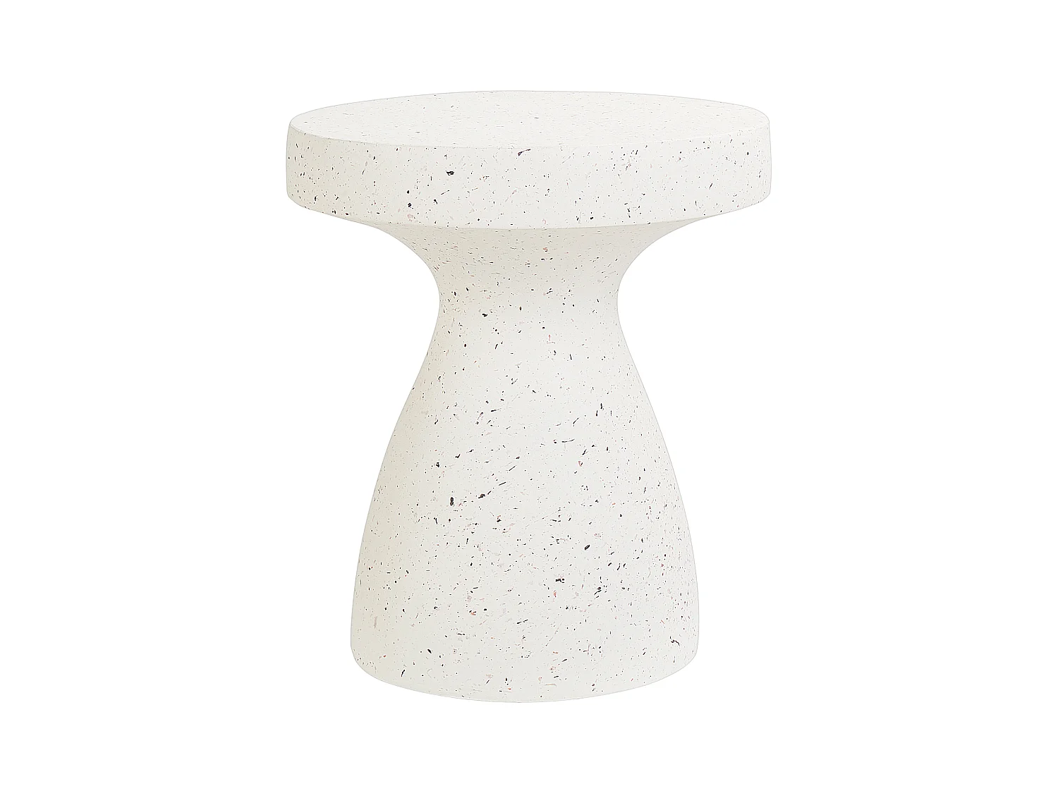 Table d'appoint BIVIERE Terrazzo blanc