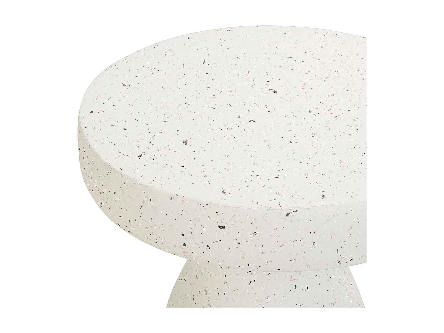 Table d'appoint BIVIERE Terrazzo blanc