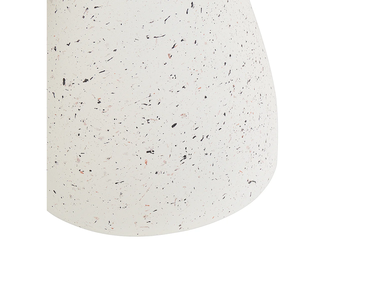 Table d'appoint BIVIERE 39 cm 39 cm Effet terrasse Terrazzo blanc