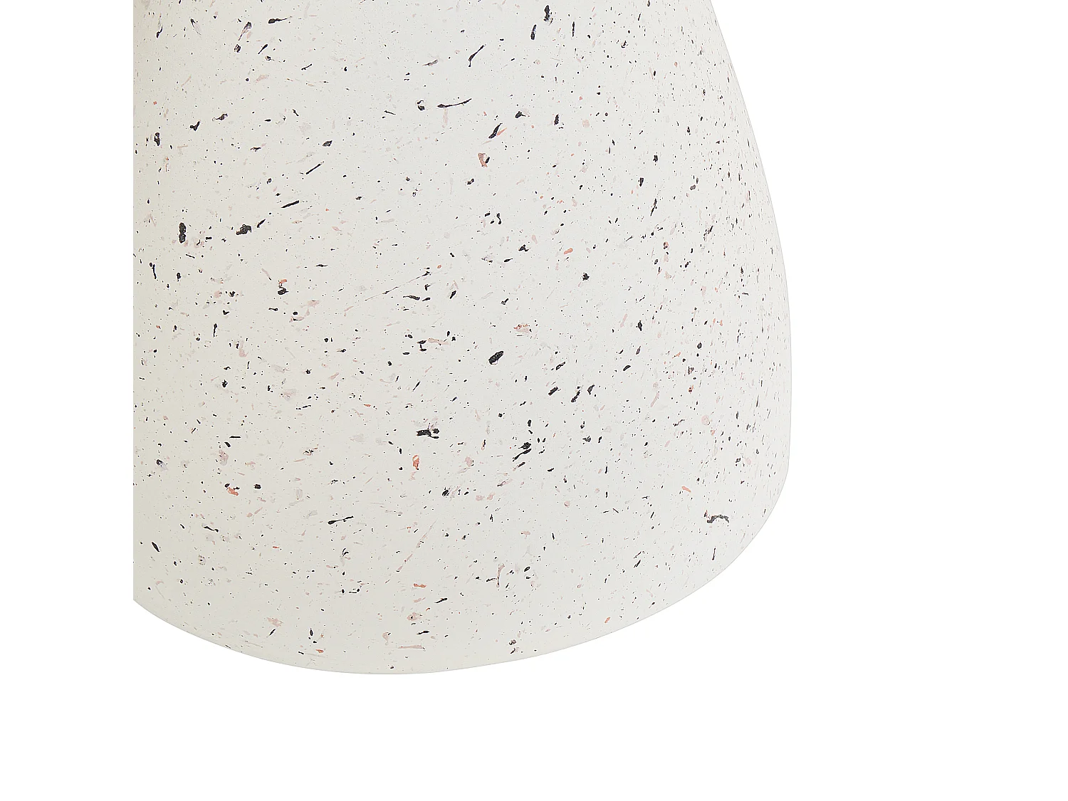 Table d'appoint BIVIERE 39 cm 39 cm Effet terrasse Terrazzo blanc