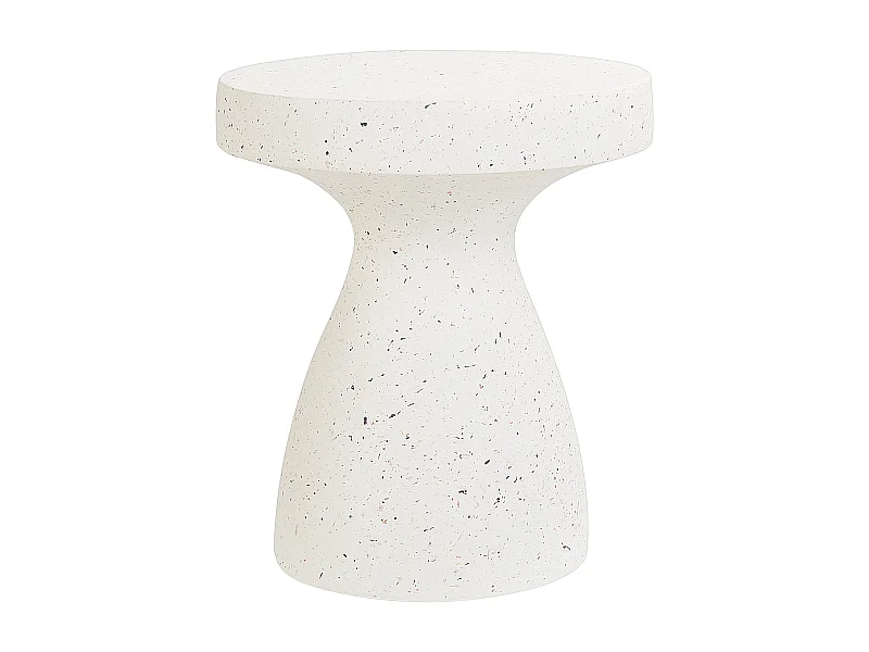 Table d'appoint BIVIERE Terrazzo blanc