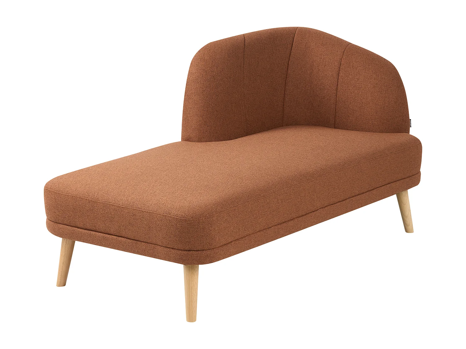 Chaise longue versione destra TANLAY Tessuto Marrone dorato