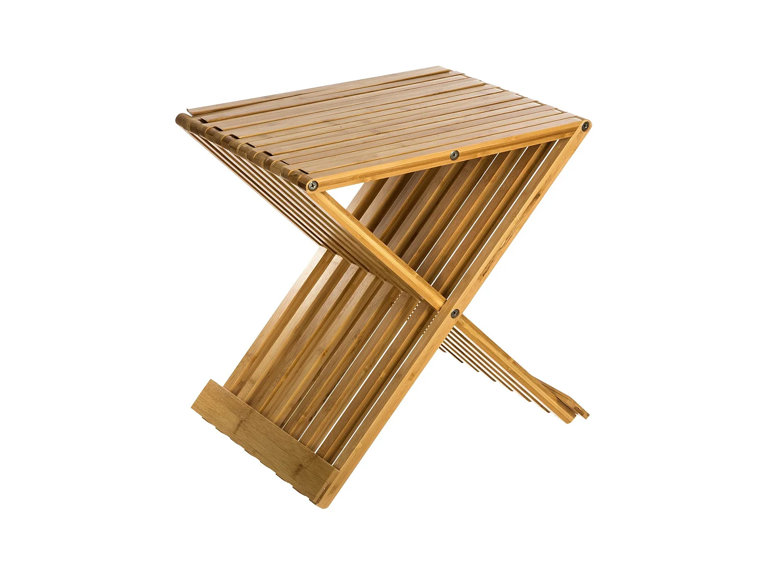 WELL HOME - Tabouret en bambou - 40x32x45 cm