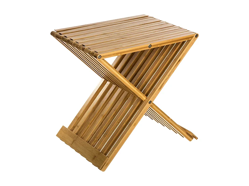 Faltbarer, robuster und eleganter Bambus-Hocker für jeden Raum im Haus