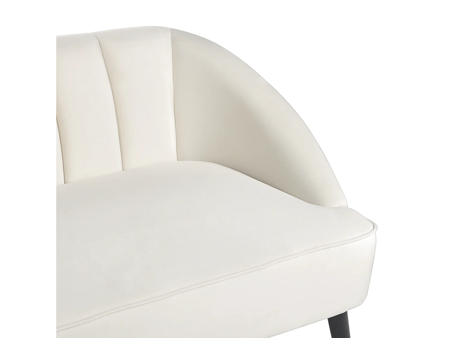 Bank ALSVAG Fluweel Gebroken wit 3-zitter