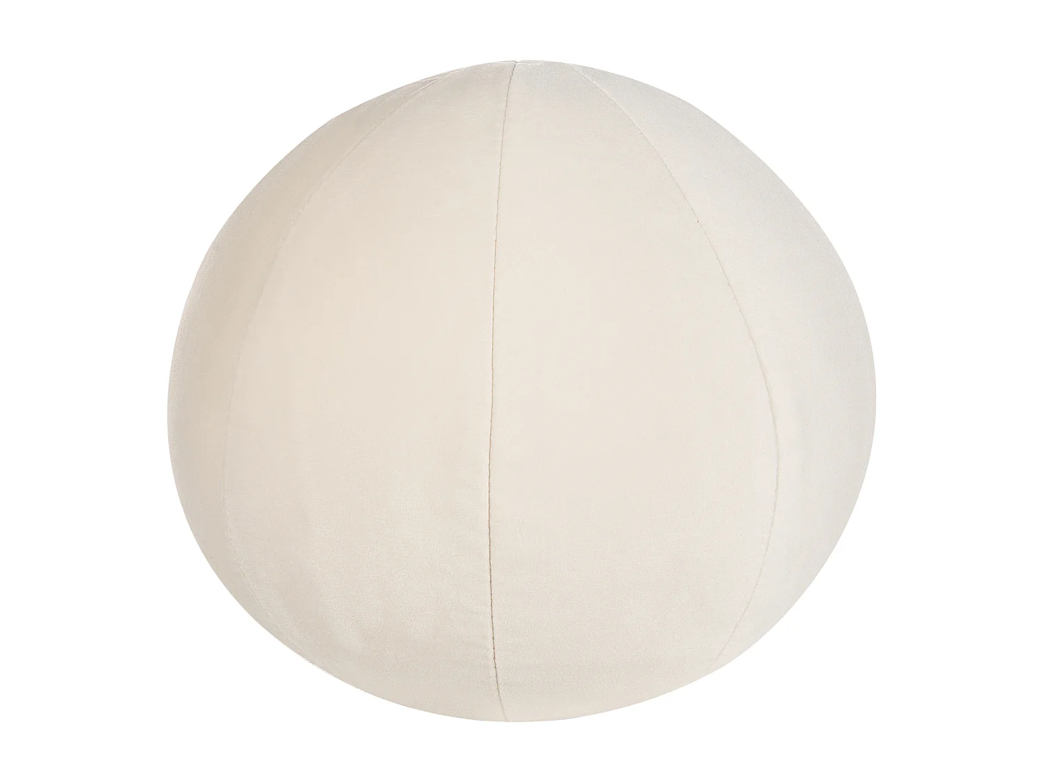 Sofa LEIREN Welur Złamana biel dla 3 osób