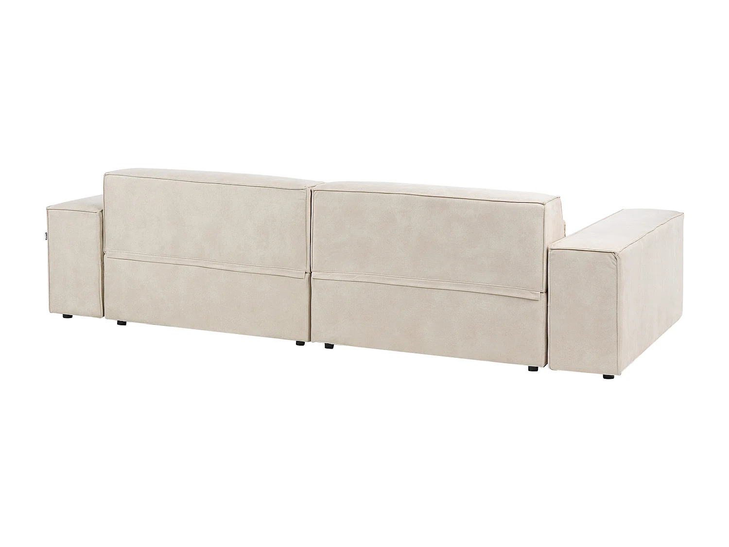 Sofa modułowa HELLNAR Welur Jasnobeżowy dla 2 osób