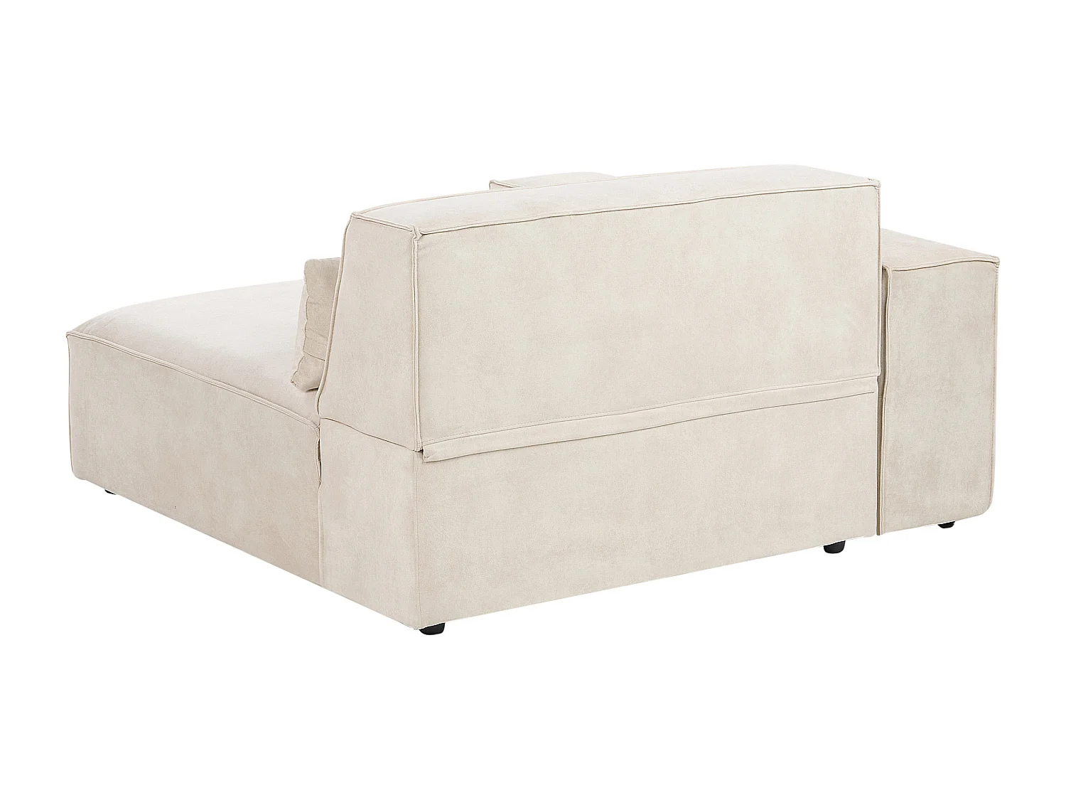 Sofa modułowa HELLNAR Welur Jasnobeżowy dla 2 osób