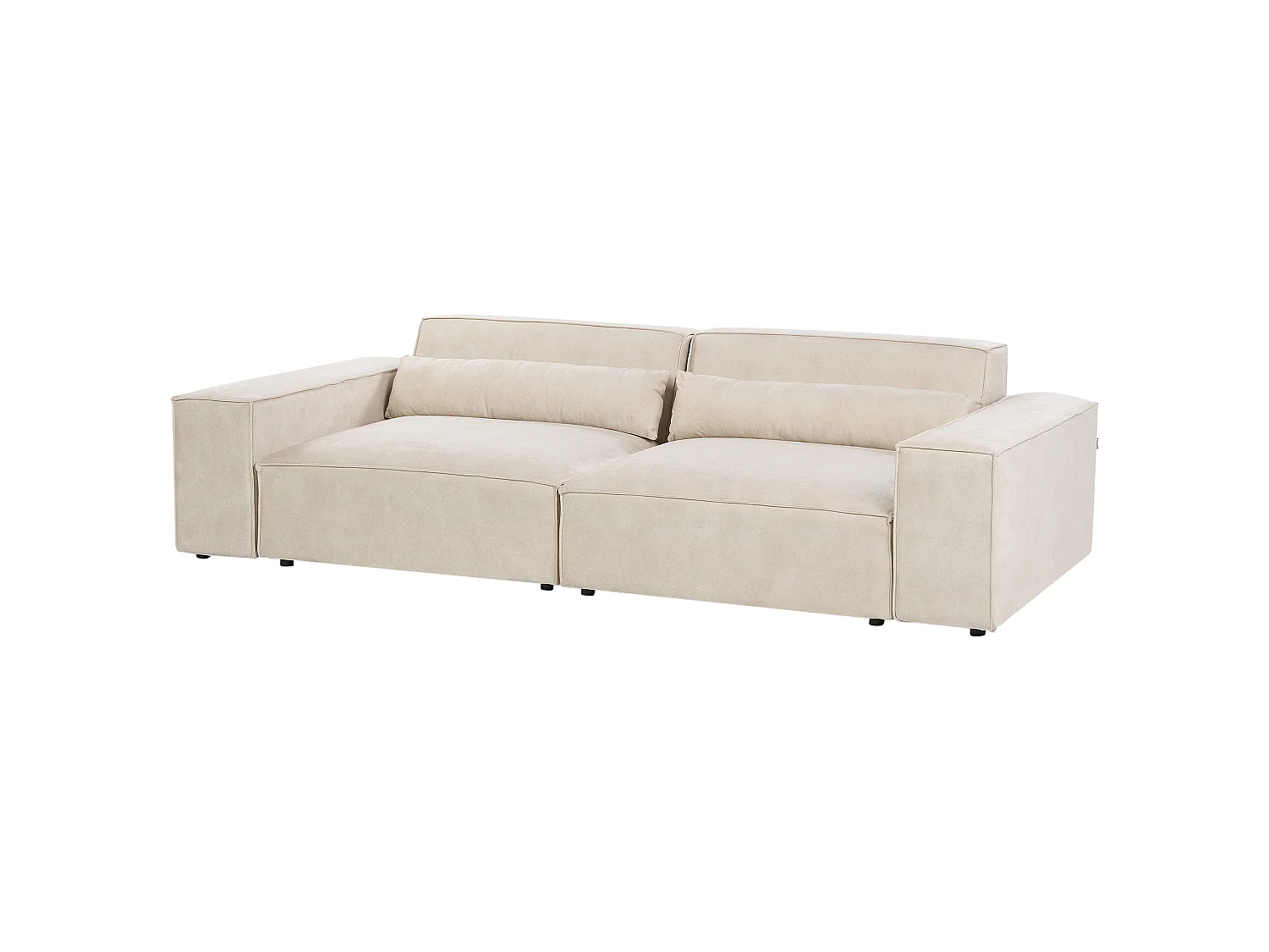Canapé modulable HELLNAR Velours Beige clair 2 places