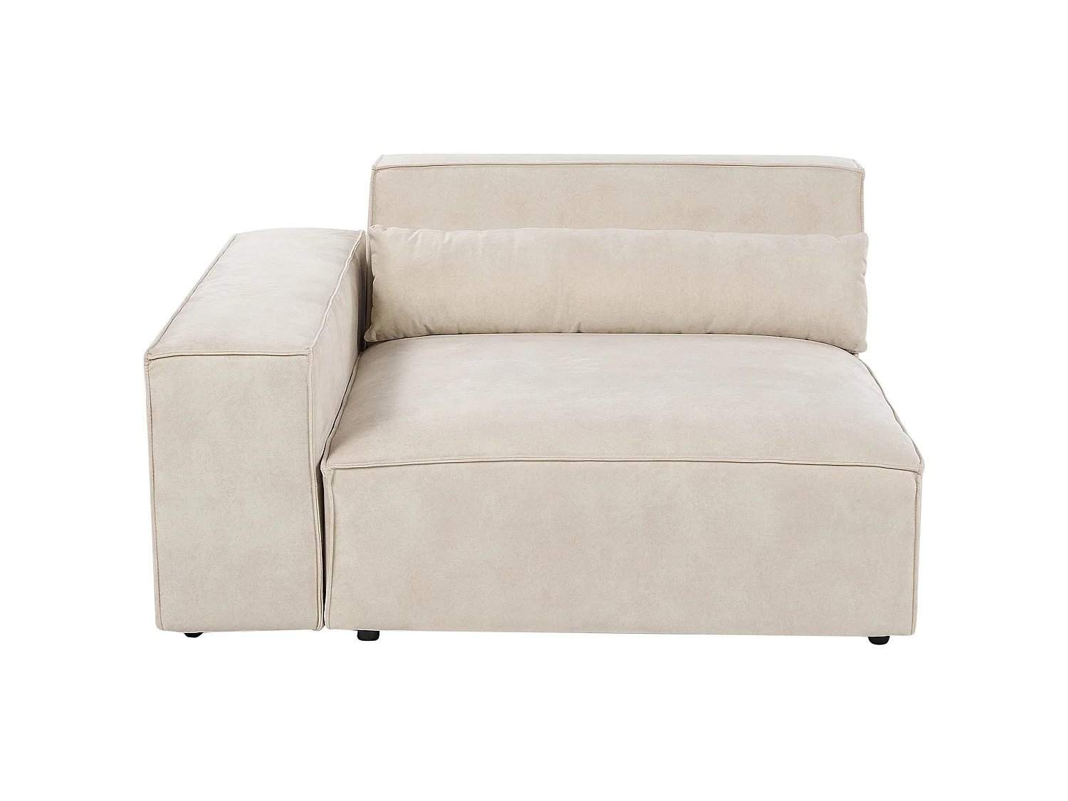 Canapé modulable HELLNAR Velours Beige clair 2 places